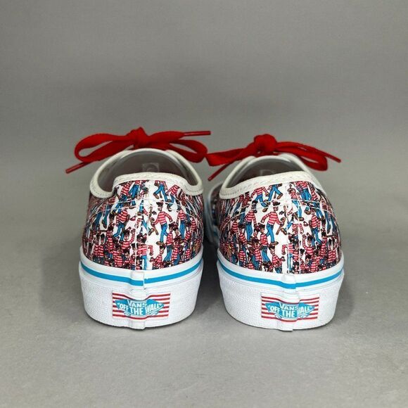 Vans Classic Authentic Shoes Women's 5.5 Wheres Waldo Land Of Waldos Sneakers - Picture 5 of 11
